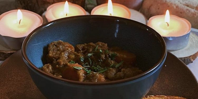 Herfst stoofpotje met kaarsjes